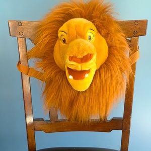 Lion King Simba backpack purchased from Disney store around 2000